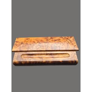 Used Premium Handmade Burl Wood Pen Holder
